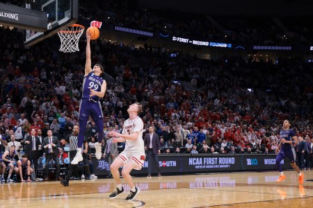 Chase Johnston of High Point hits the game-winning layup in the NCAA Tournament