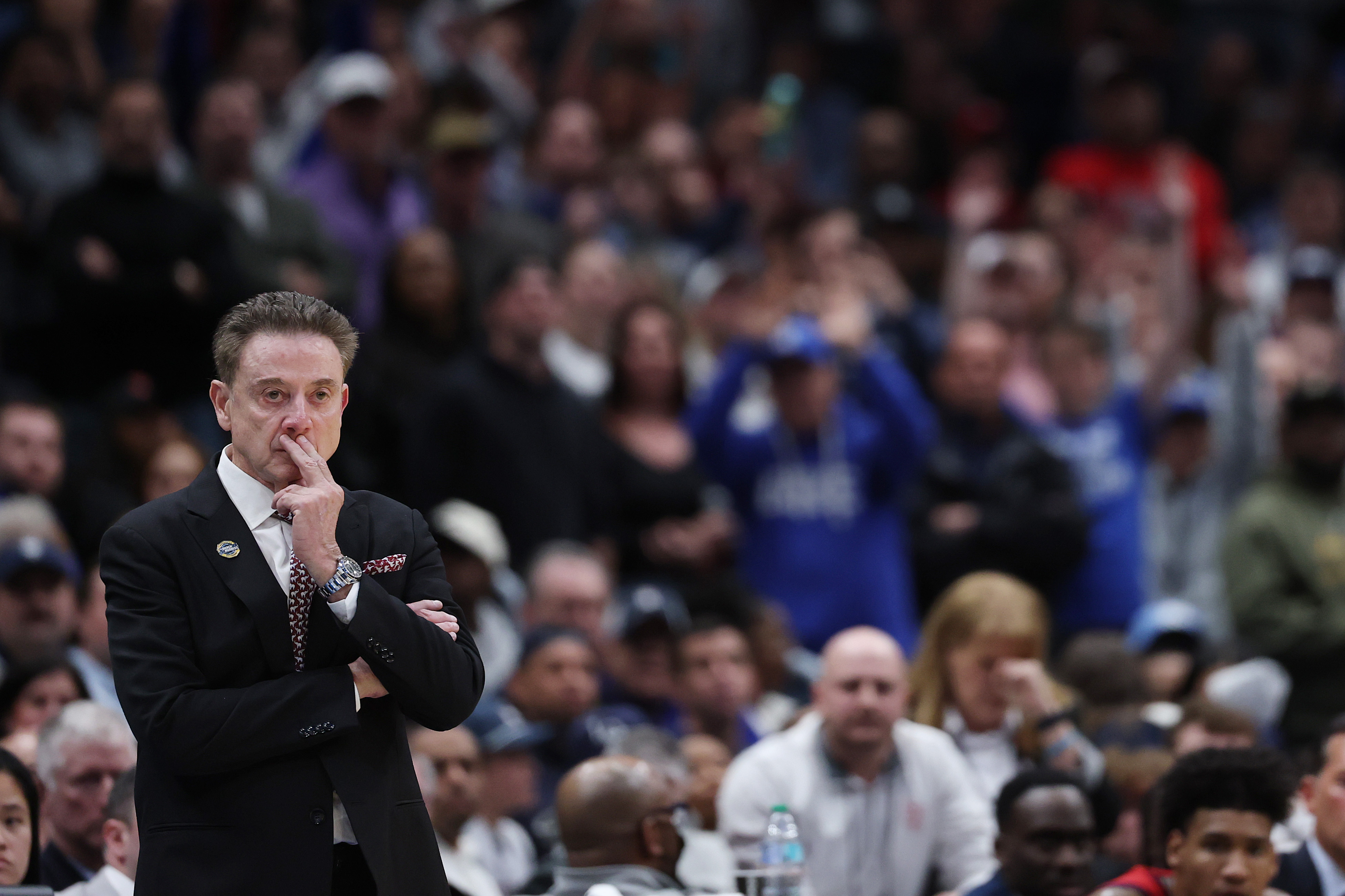 St. John's coach Rick Pitino on the sideline