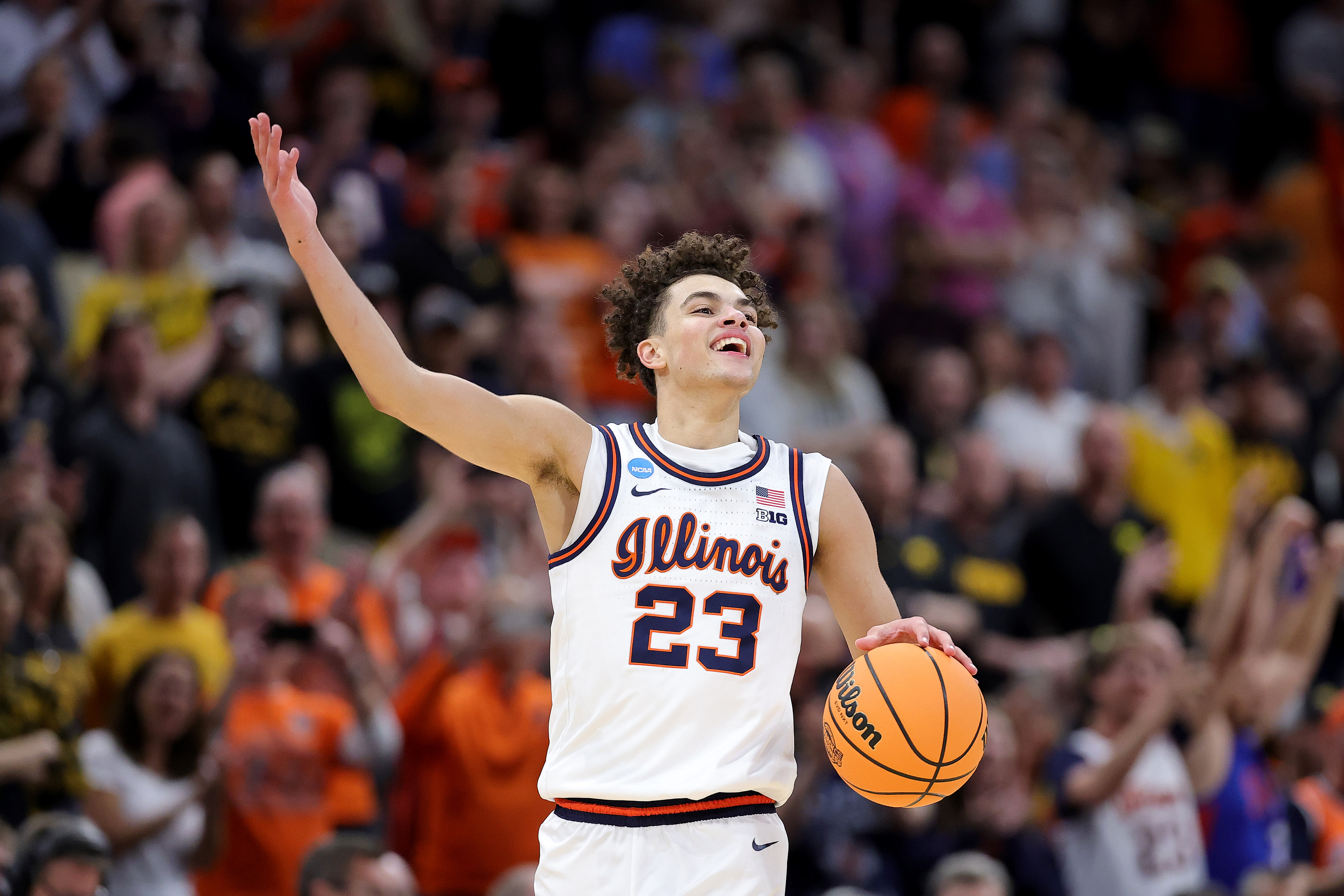 Keaton Wagler shined again, scoring 25 points for Illinois in the Elite 8 win over Iowa.