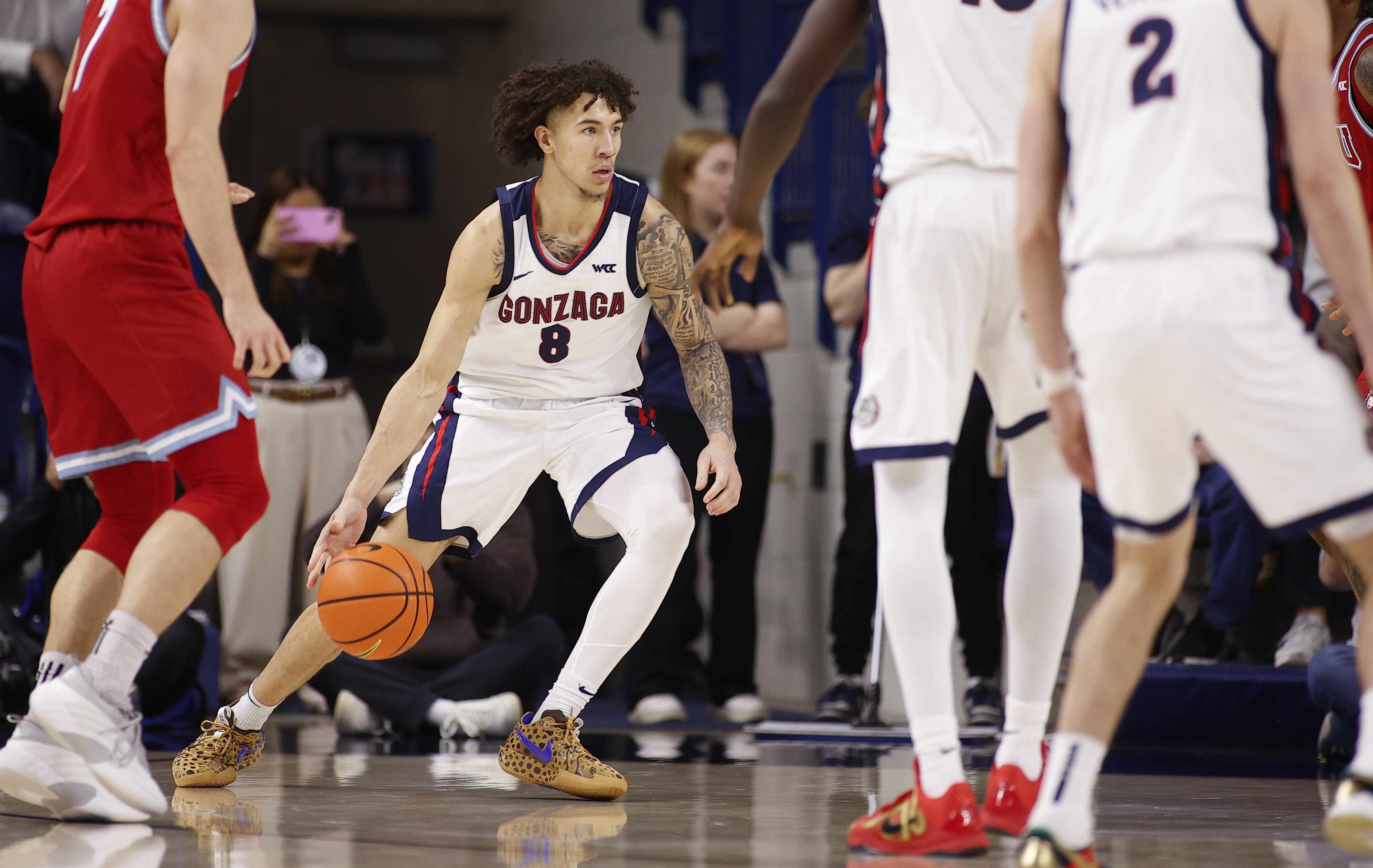 Jalen Warley can comfortably play any position and may well be the most adaptable defender in Zags history