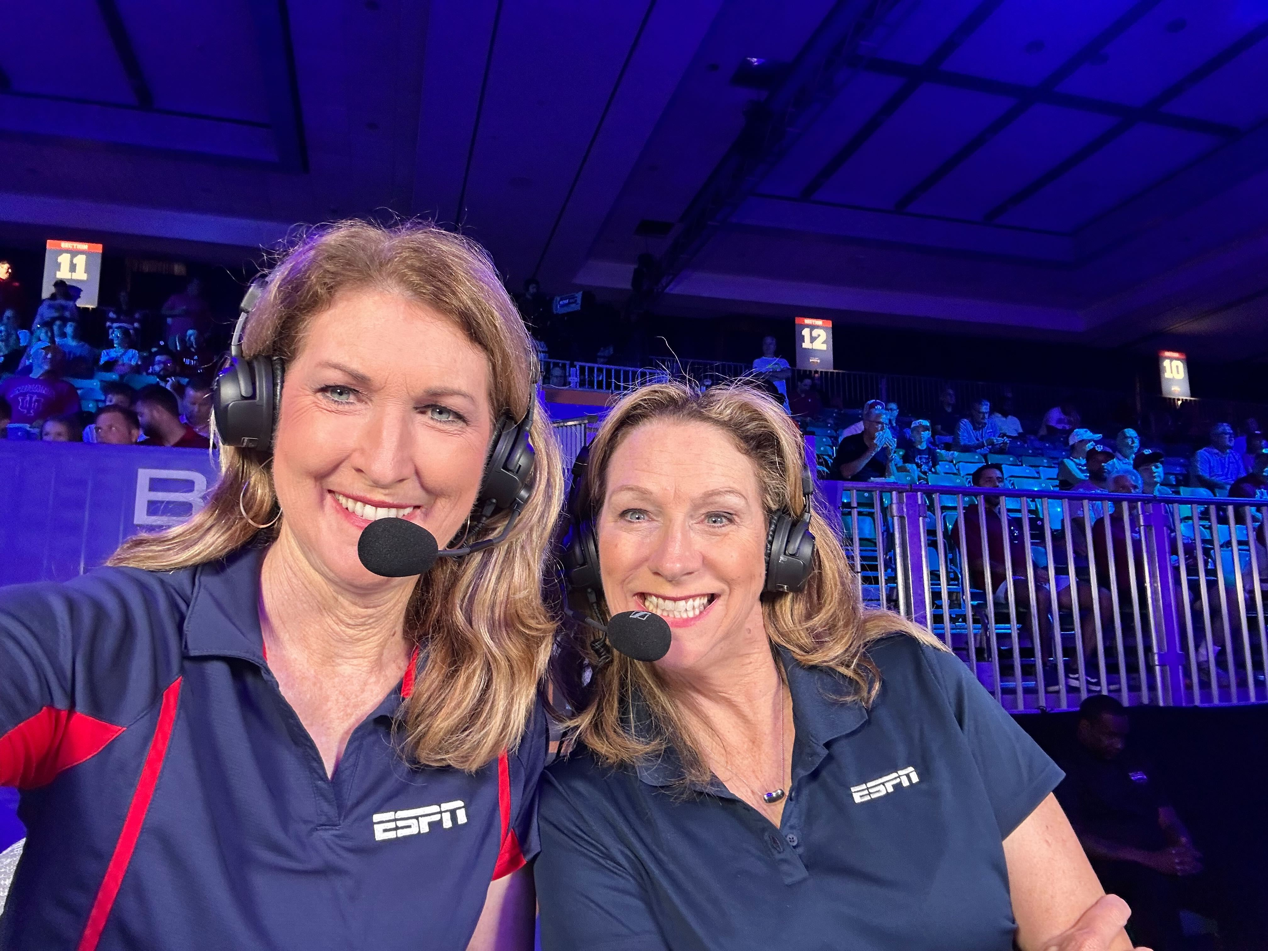 Debbie Antonelli (left) and Beth Mowins (right) are the duo behind the longest partnership in college basketball broadcasting