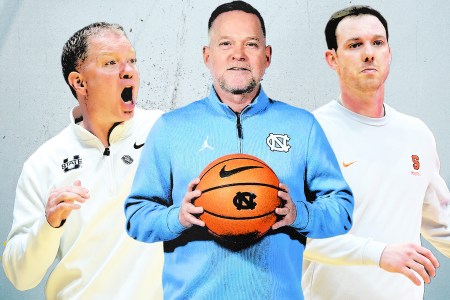 New hires, from left to right: Cincinnati's Jerrod Calhoun, UNC's Mike Malone and Syracuse's Gerry McNamara