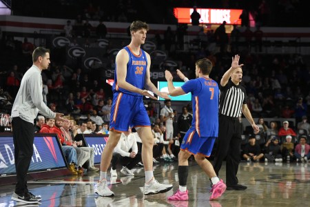 University of Florida basketball player Olivier Rioux