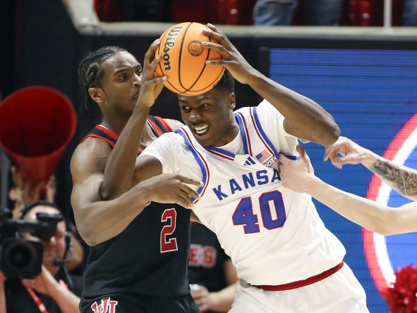 Former Kansas forward Flory Bidunga, the Big 12 Defensive Player of the Year, will give Louisville a major presence in the paint
