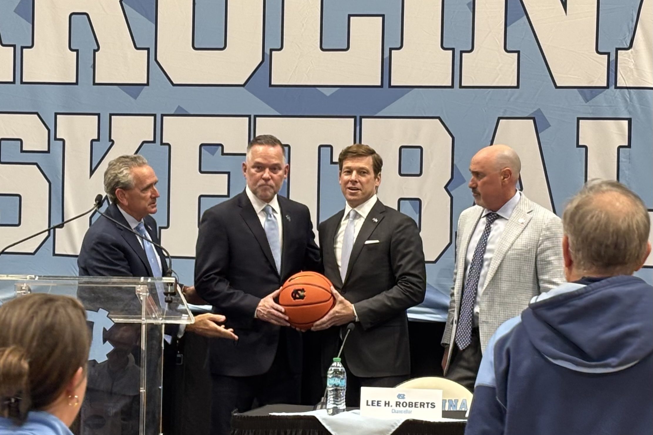 New North Carolina Tar Heels coach Mike Malone is introduced at a press conference