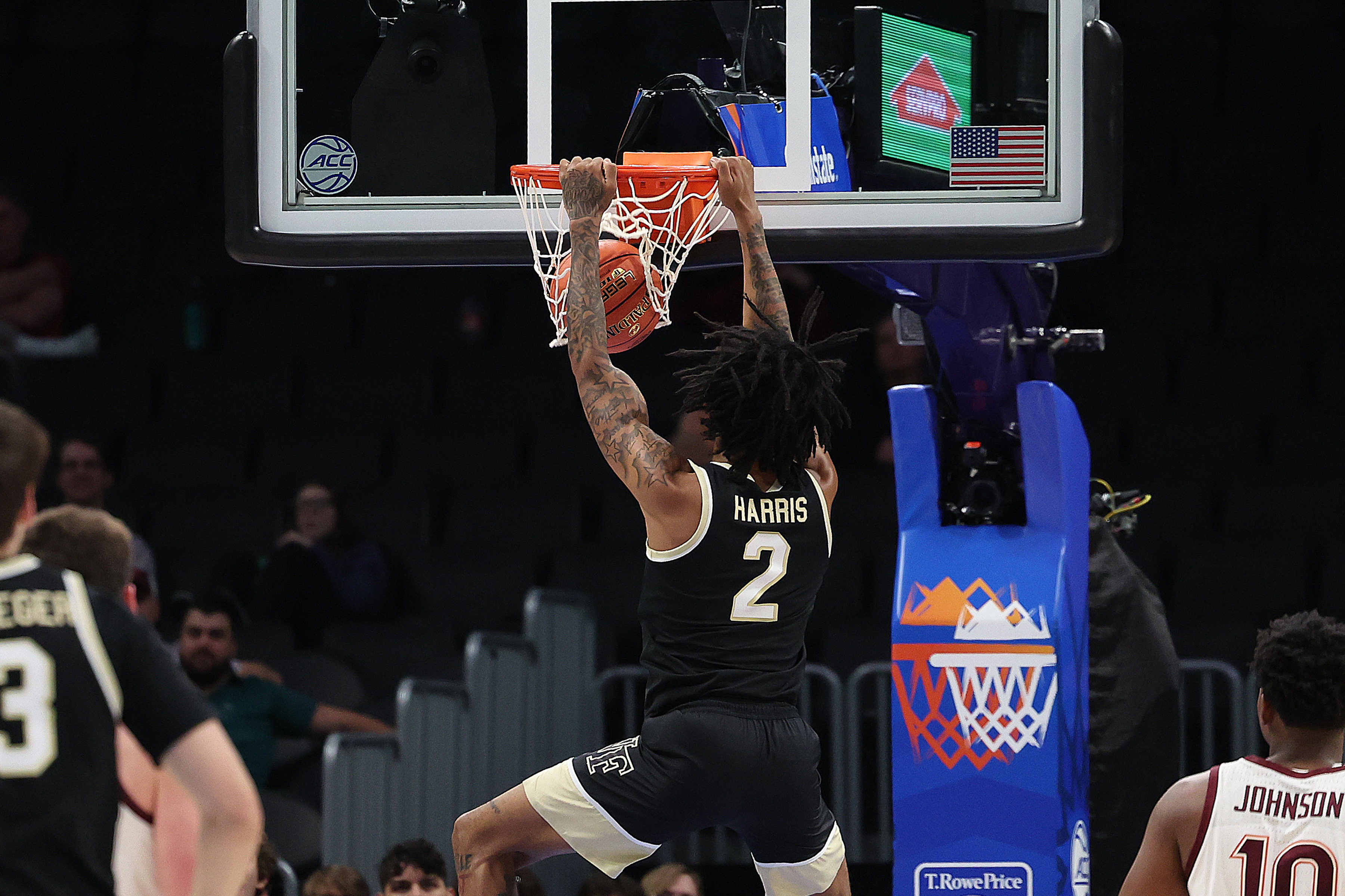 Wake Forest transfer guard Juke Harris dunking