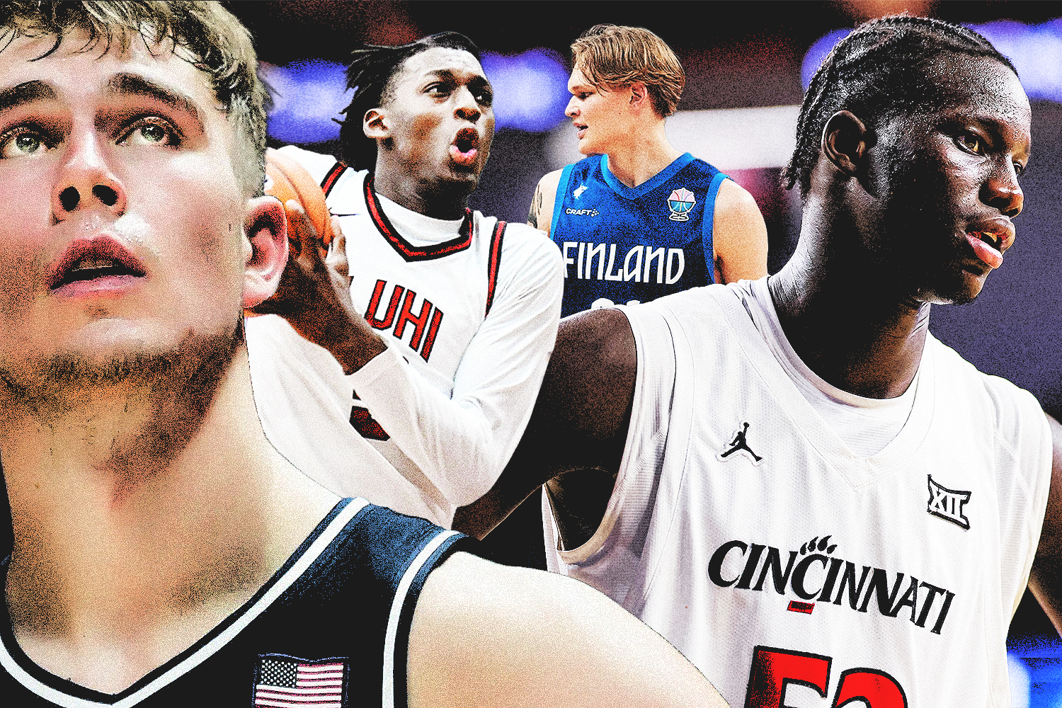 From left to right: Motiejus Krivas, Dylan Mingo, Miikka Muurinen and Moustapha Thiam