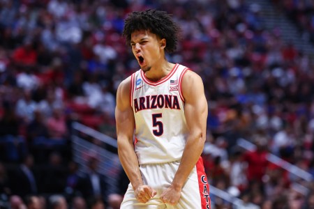 Arizona star Brayden Burries flexing