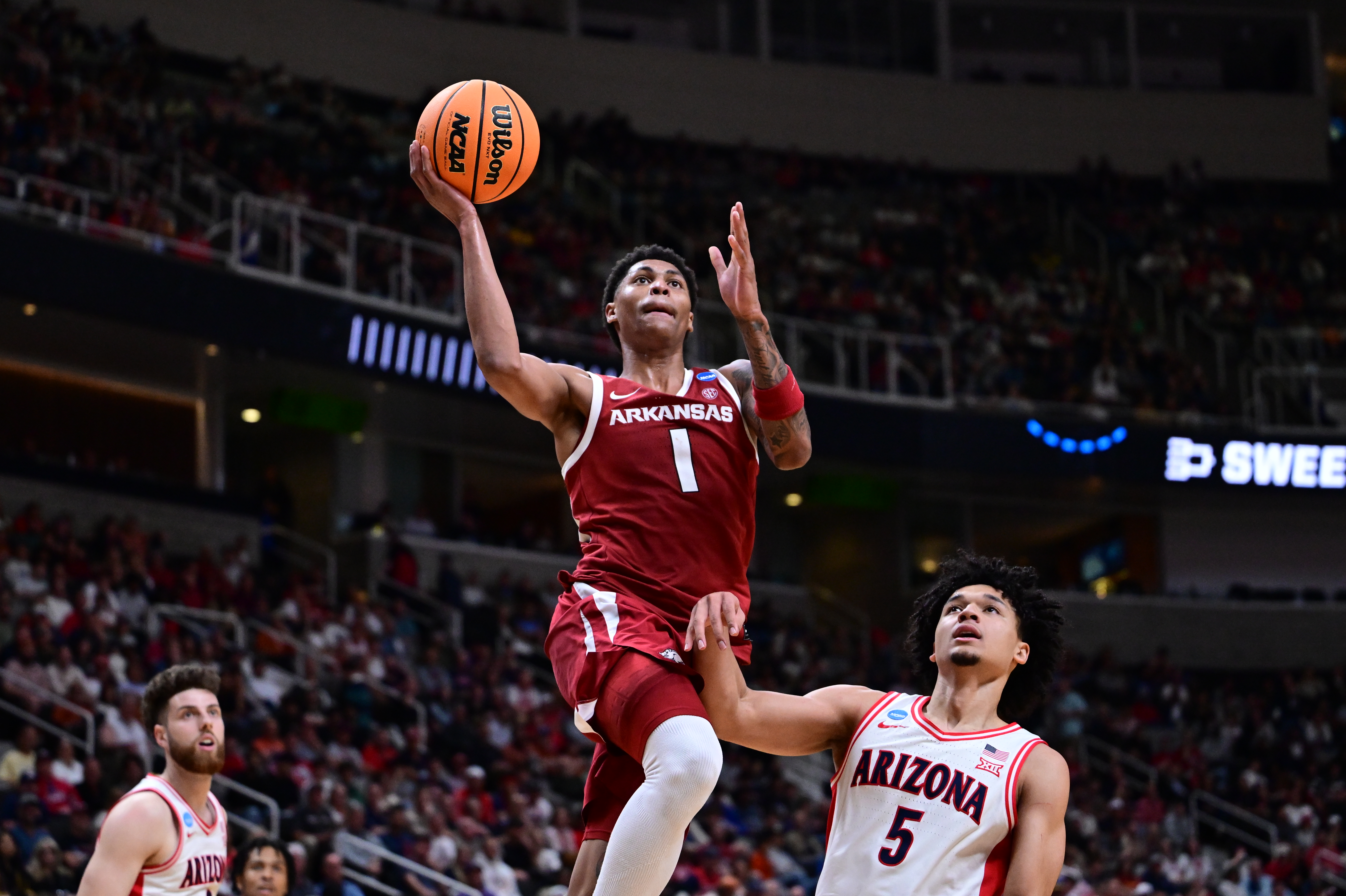 Meleek Thomas projects as a first-round pick after averaging 15.6 points per game in his freshman season with Arkansas