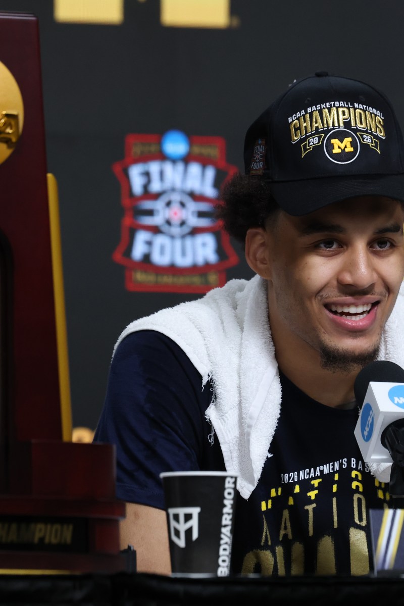 Lendeborg was at the center of the NCAA world just a few weeks ago after helping lead the Wolverines to their first NCAA title since 1989