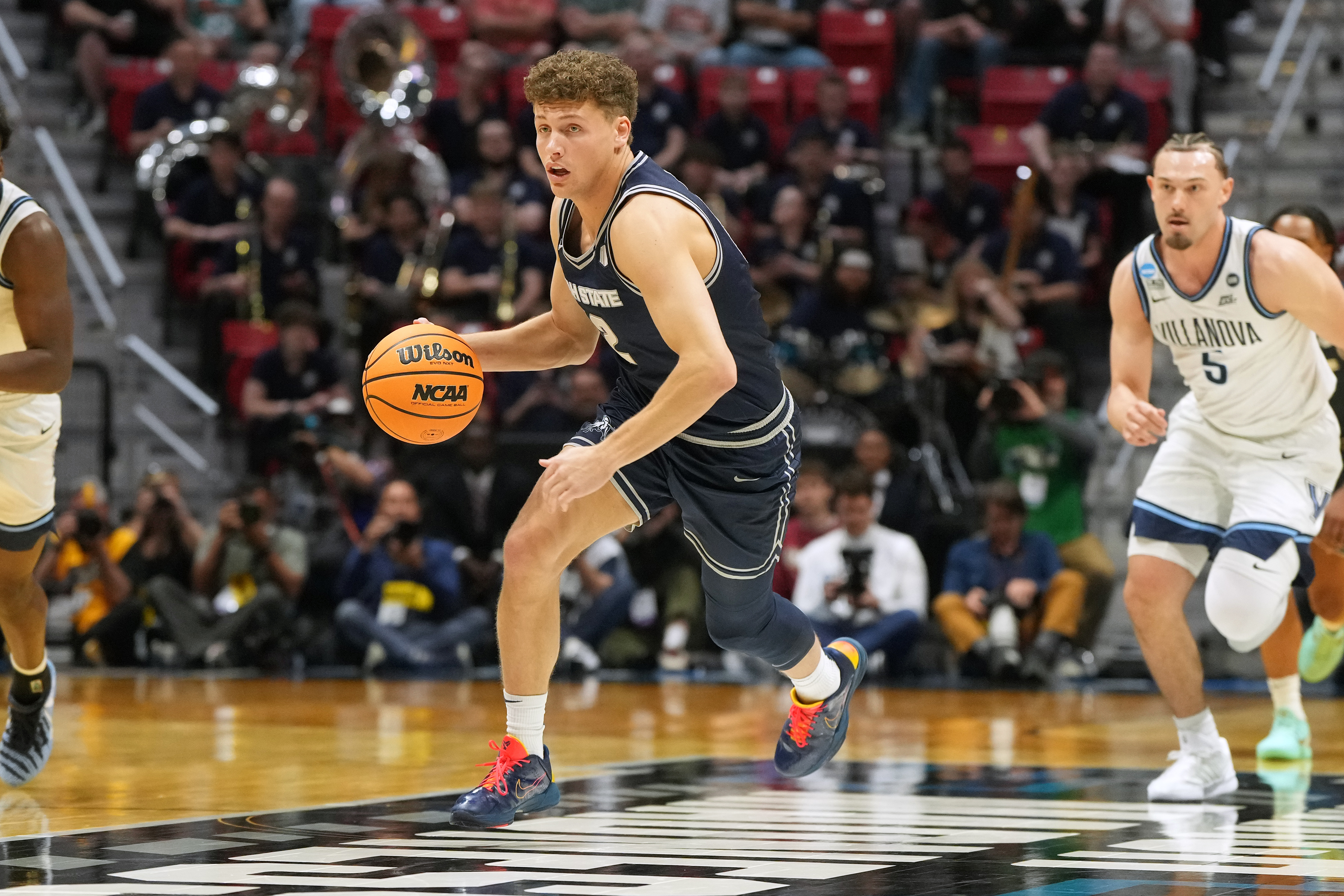 Jacobson was able to entice Mason Falsev, the reigning Mountain West Player of the Year, to return for another year at Utah State