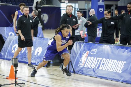Houston point guard Kingston Flemings had one of the most impressive showings at the NBA Draft Combine