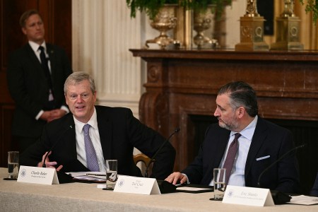 Ted Cruz with NCAA President Charlie Baker
