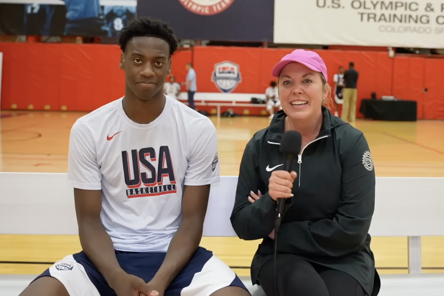Hoops HQ NBA Draft insider Krysten Peek with AJ Dybantsa