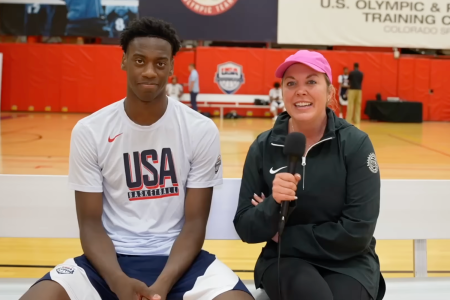 Hoops HQ NBA Draft insider Krysten Peek with AJ Dybantsa