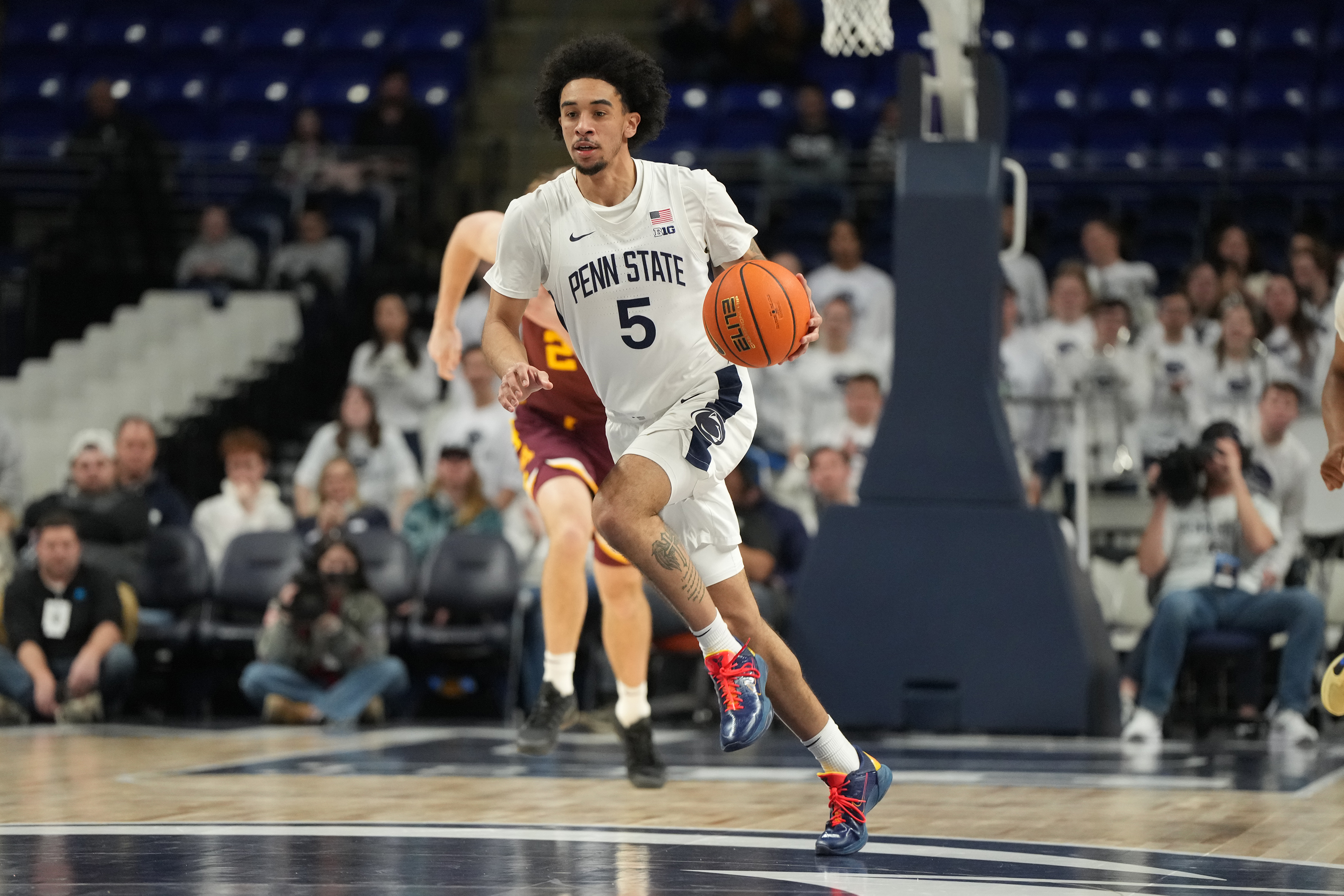 Freddie Dilione joined the Bulldogs via the transfer portal after leading Penn State last season with 14 points per game