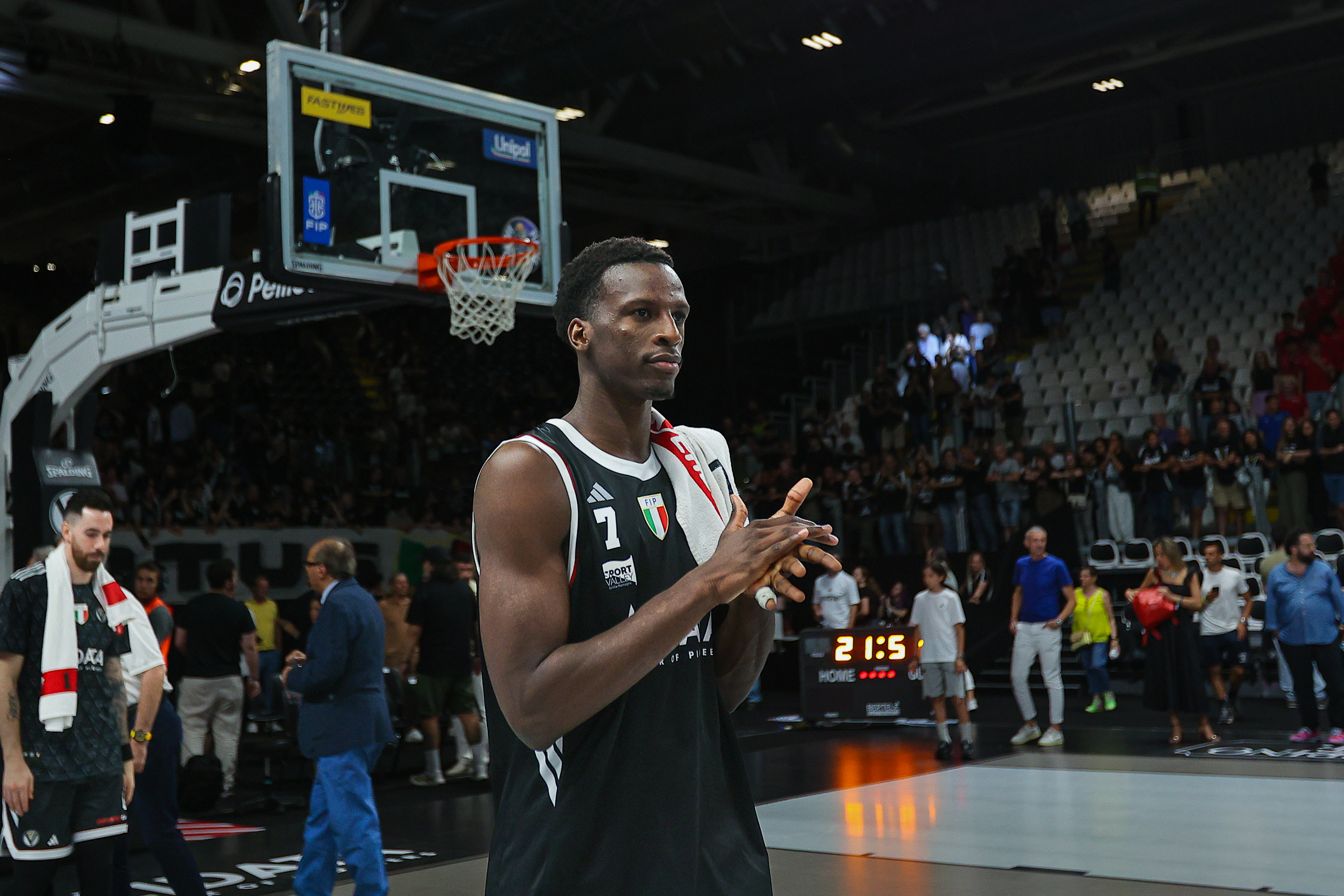 Seen here in uniform for Virtus Bologna of Italy's Serie A, Saliou Niang is headed to Baton Rouge this fall to play for Will Wade's LSU Tigers