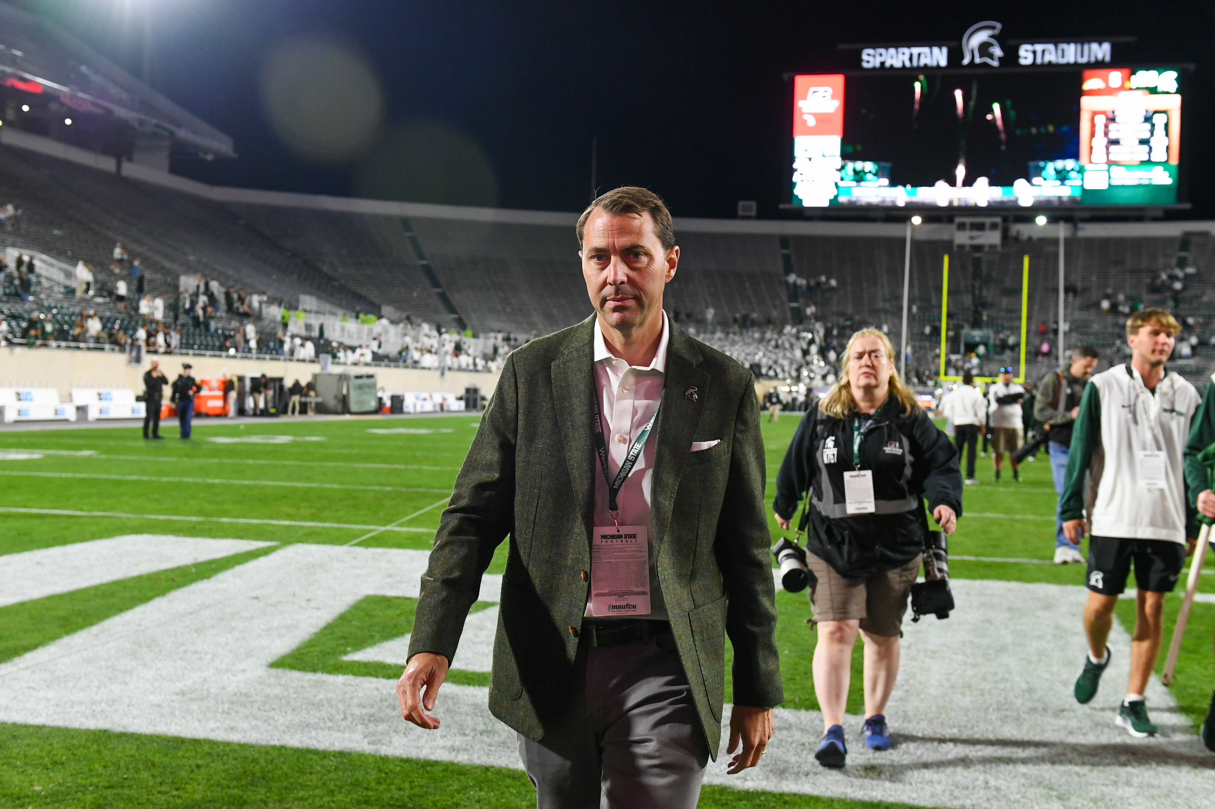 Outgoing MSU athletic director J Batt