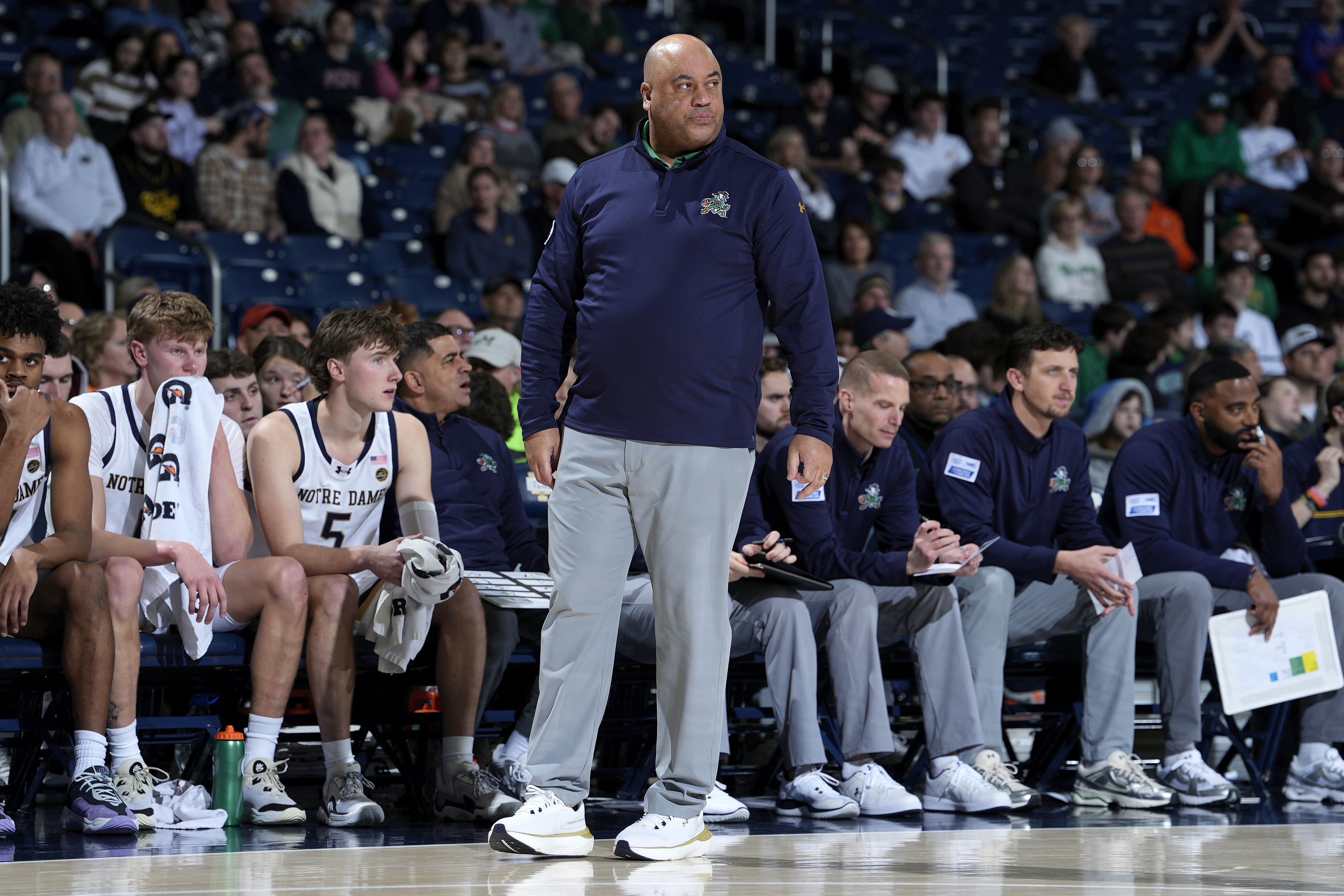 Notre Dame coach Micah Shrewsberry