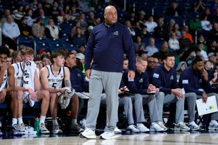 Notre Dame coach Micah Shrewsberry