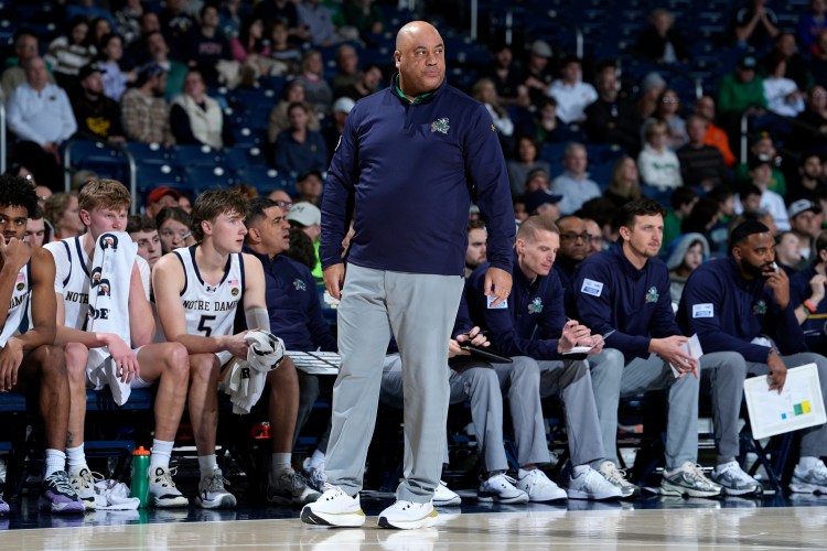 Notre Dame coach Micah Shrewsberry