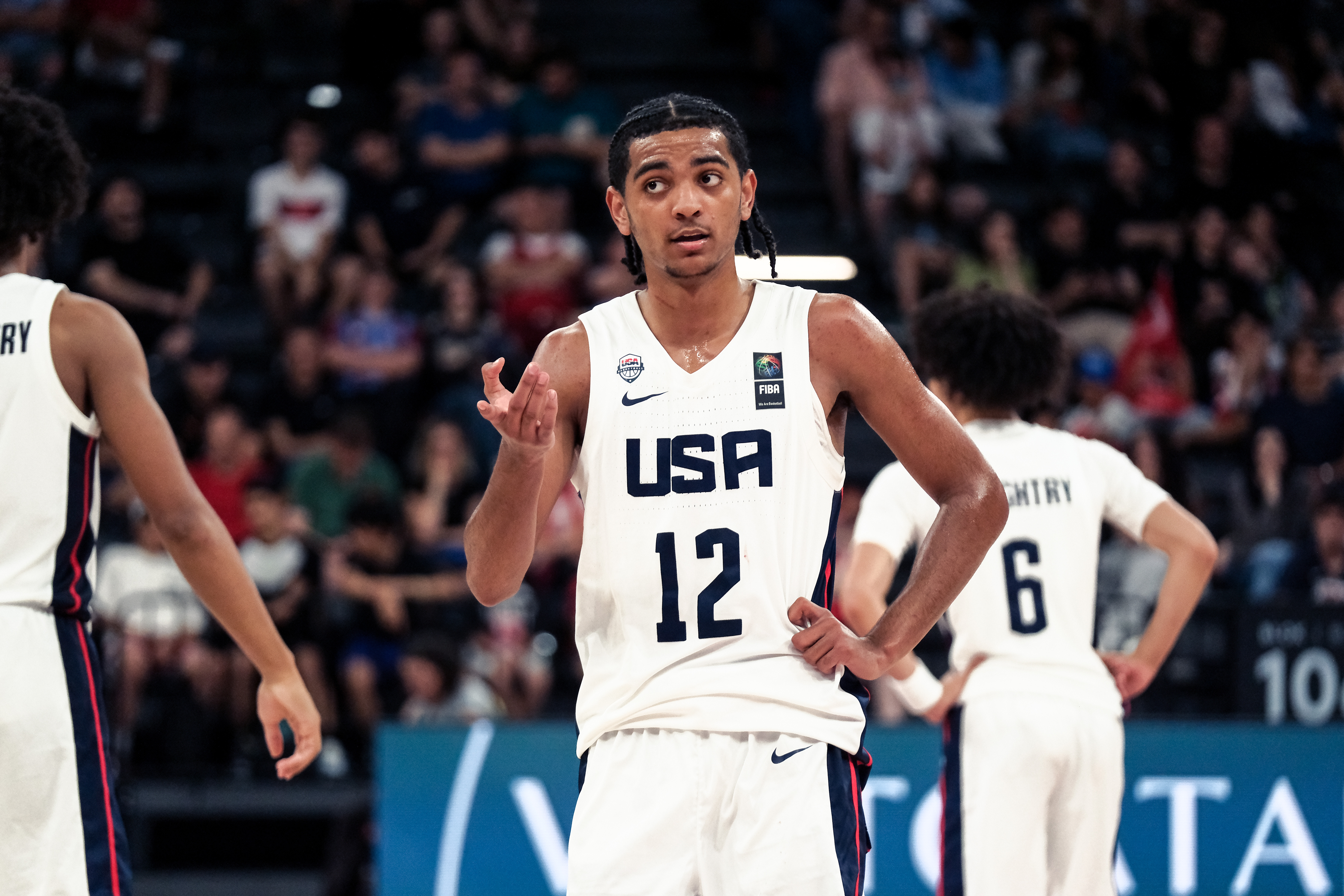 Beckham Black in action at the 2026 FIBA U17 Basketball World Cup