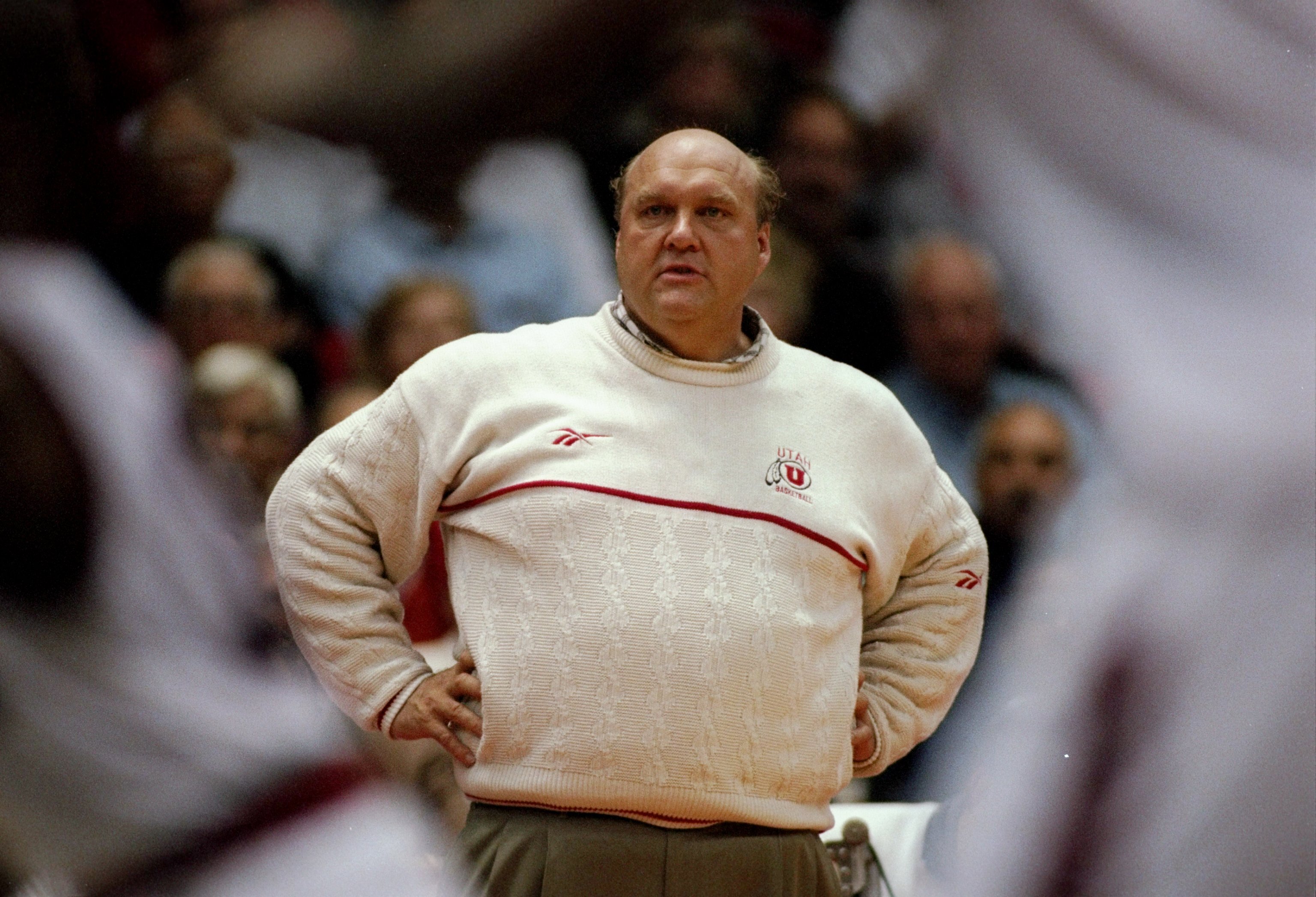 Rick Majerus coaching the Utah Utes