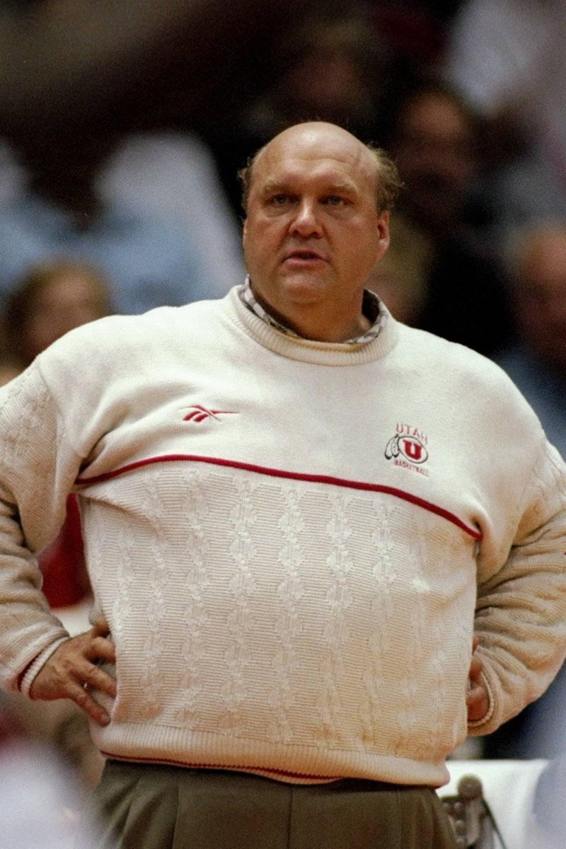 Rick Majerus coaching the Utah Utes