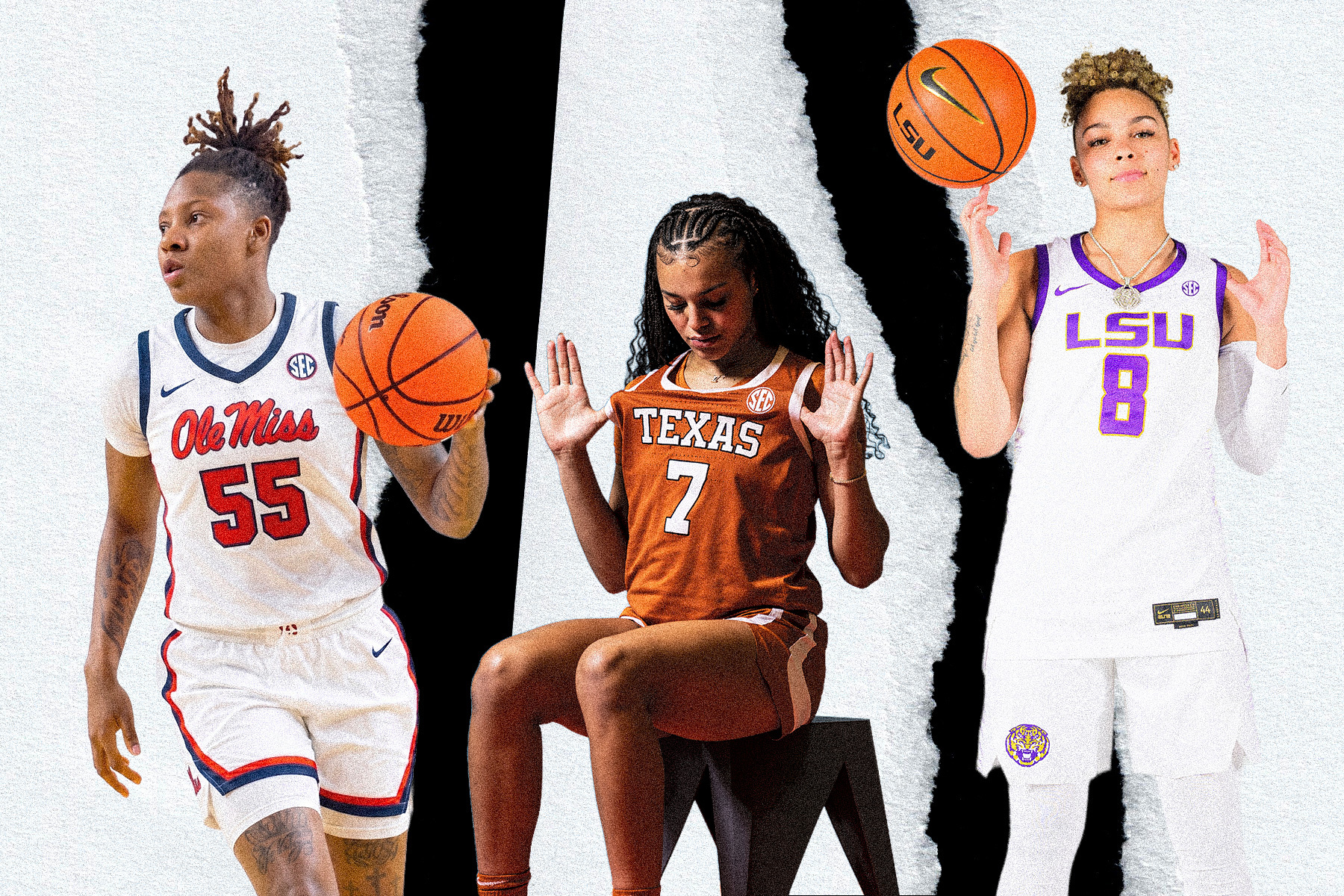 From left to right: Talaysia Cooper, Jordan Lee and Jada Williams
