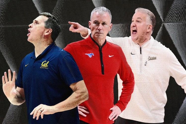 From Left to Right: Cal's Mark Madsen, SMU's Andy Enfield and Purdue's Matt Painter