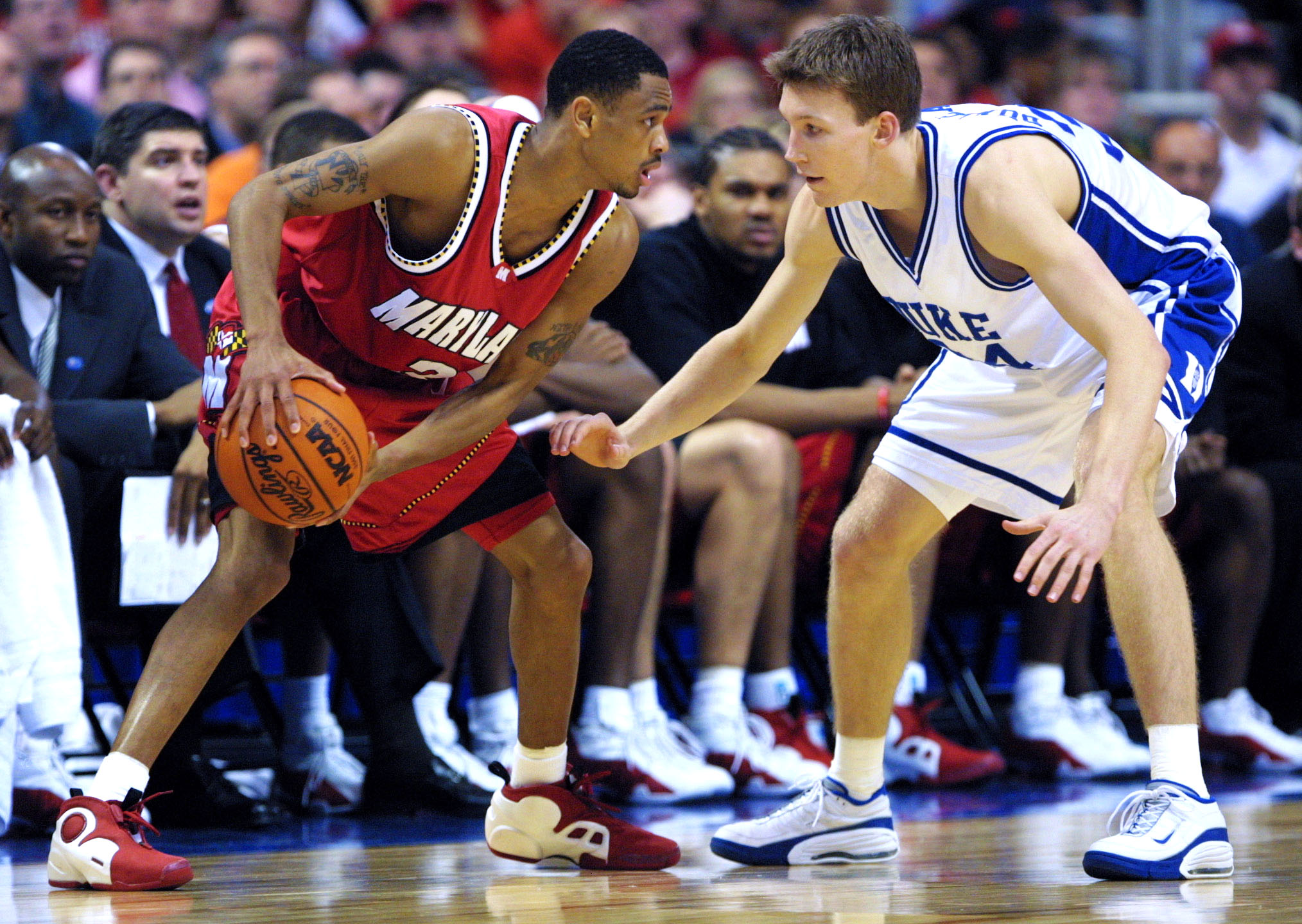 Dixon squares off a Duke defender during the 2001 Final Four