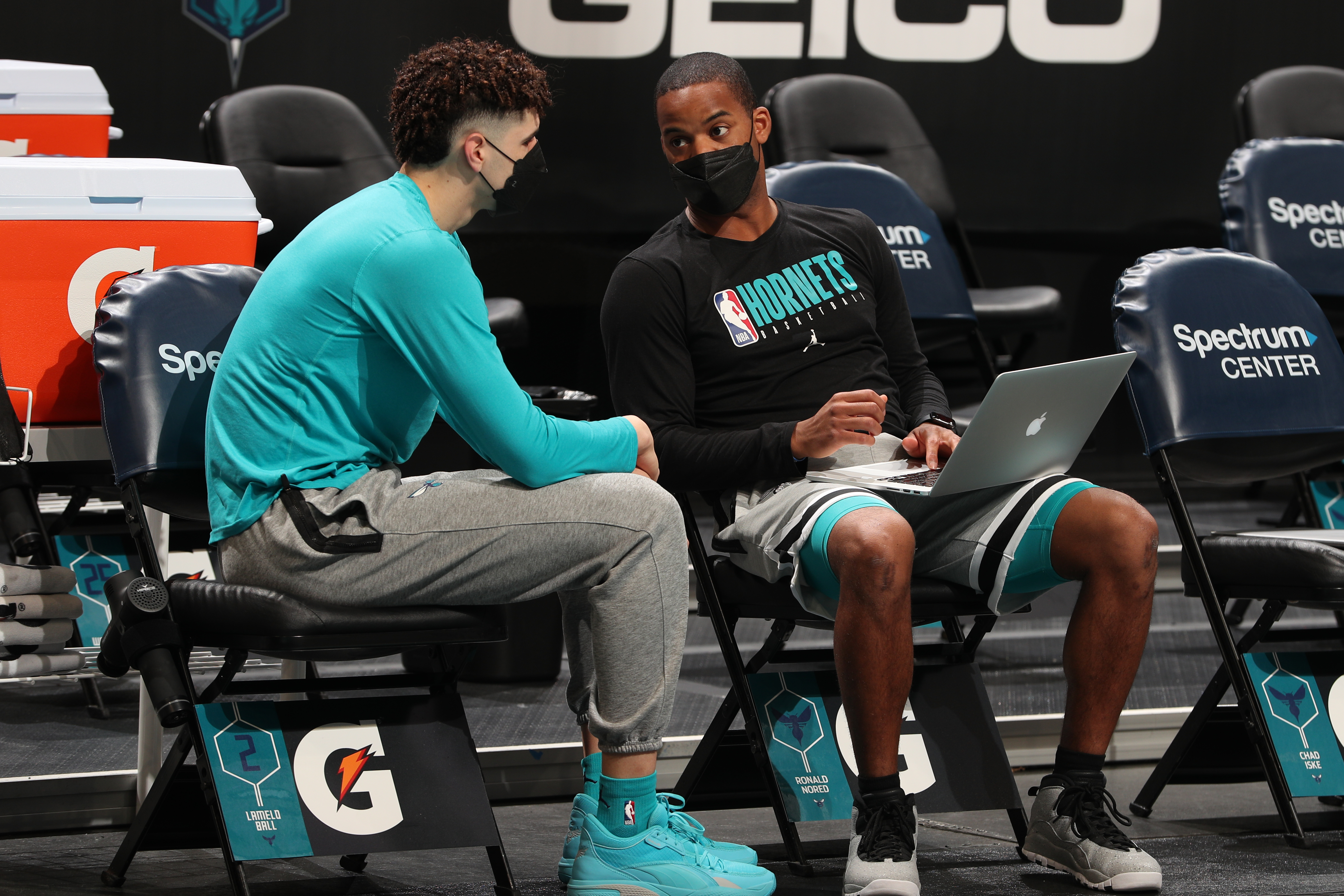 Nored as a Charlotte assistant in 2021 with Hornets' star LaMelo Ball