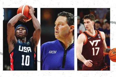 Jordan Smith Jr. (left), Bryce Drew (center) and Neoklis Avdalas (right)