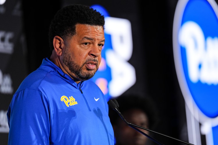 Jeff Capel fielding questions at the 2026 ACC basketball tipoff