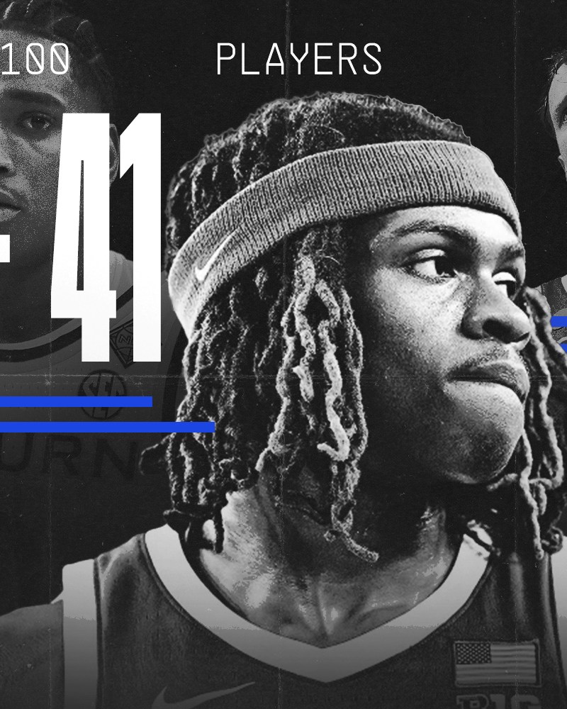 Hoops HQ ranked the top 100 players in college basketball for the 2026-27 season (From left: Ian Jackson, Zoom Diallo, Cayden Boozer)