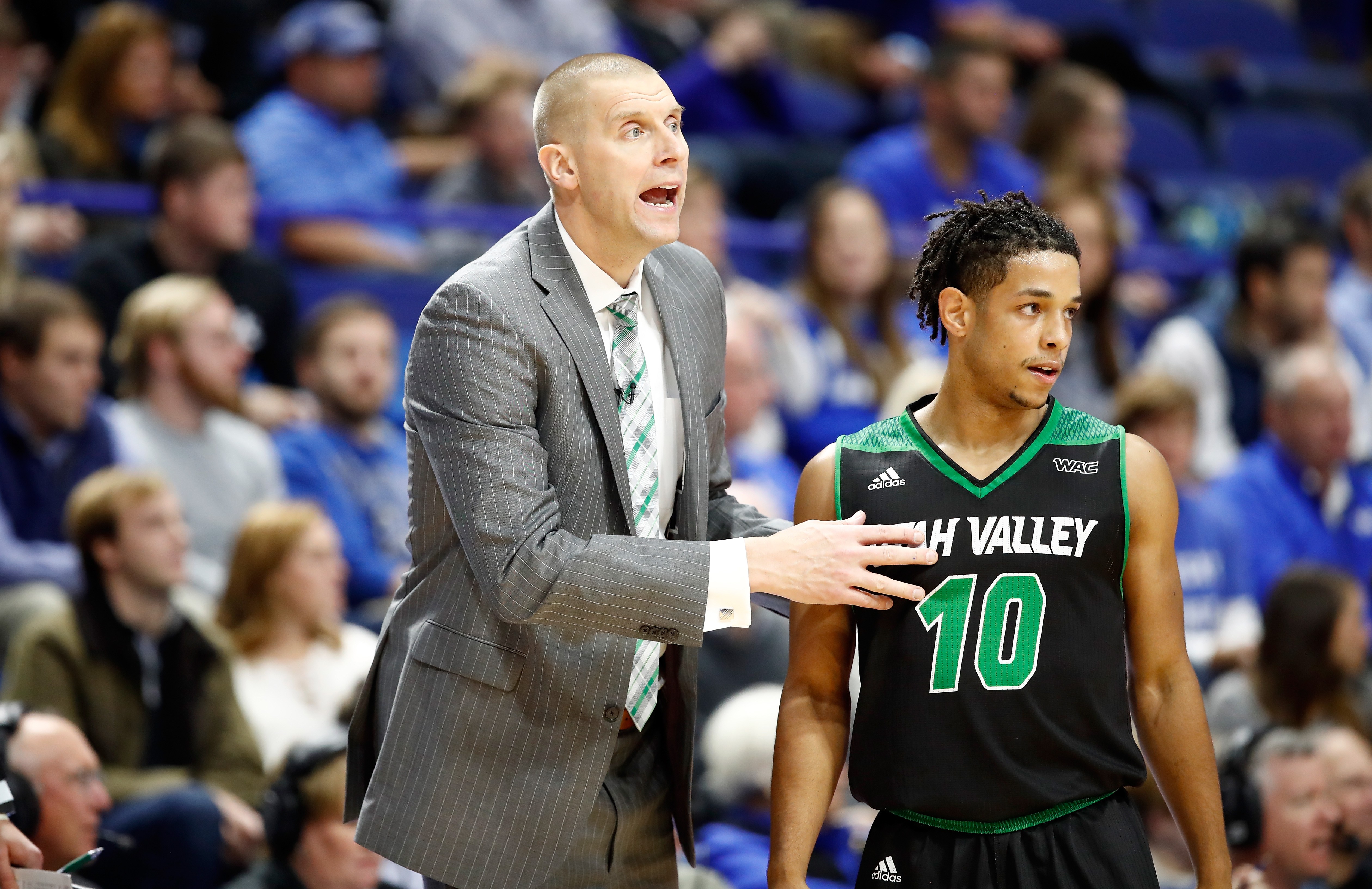 Mark Pope in his first head coaching role at Utah Valley University